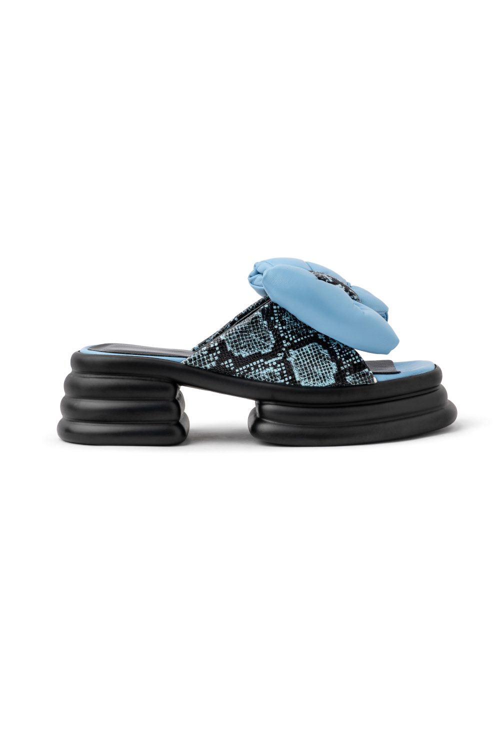Baby blue triple sole sandal