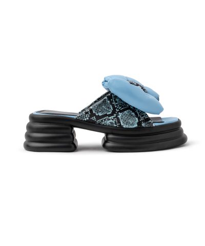Baby blue triple sole sandal