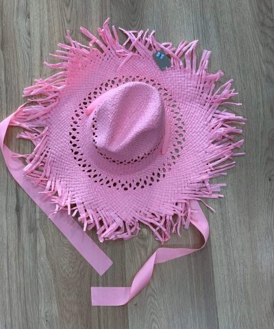 Pink Summer Beach Straw Hat