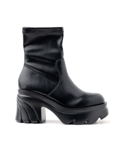 Step Up Heeled Ankle Boots )