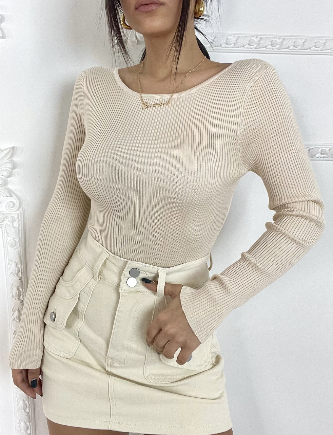 Σετ στράπλες γιλέκο & σορτς