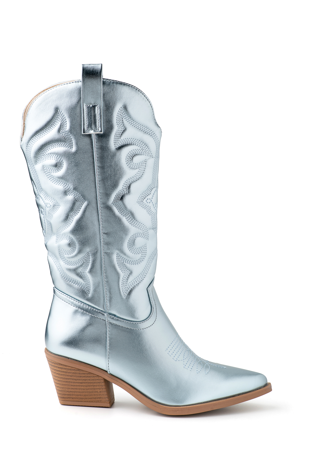 Metallic Blue Cowboy Boots