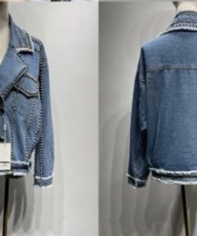 Jean Jacket with Spikes