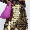 Mesh Rhinestone Blouse