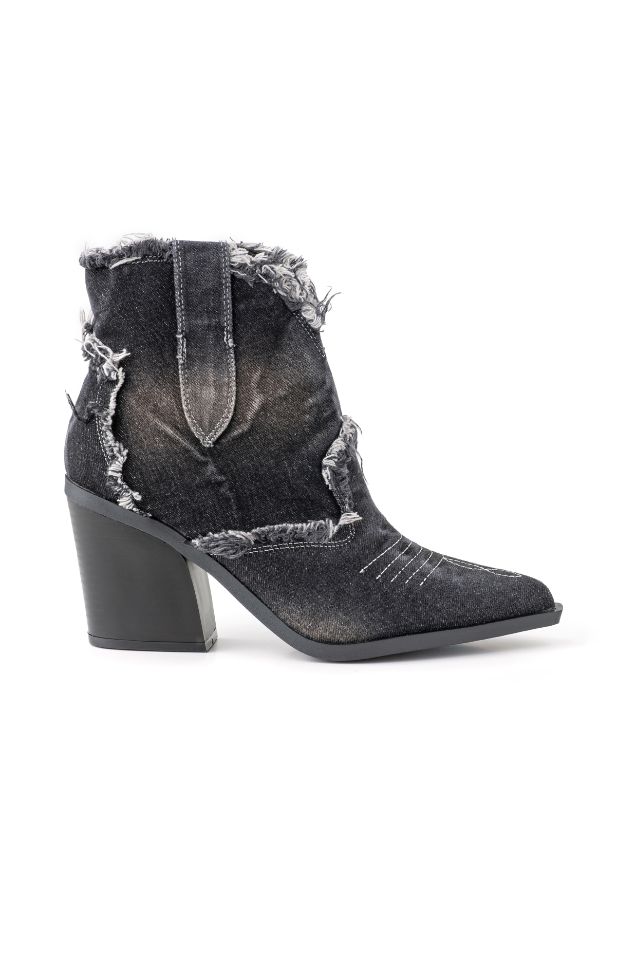 Jean Western Boots Black