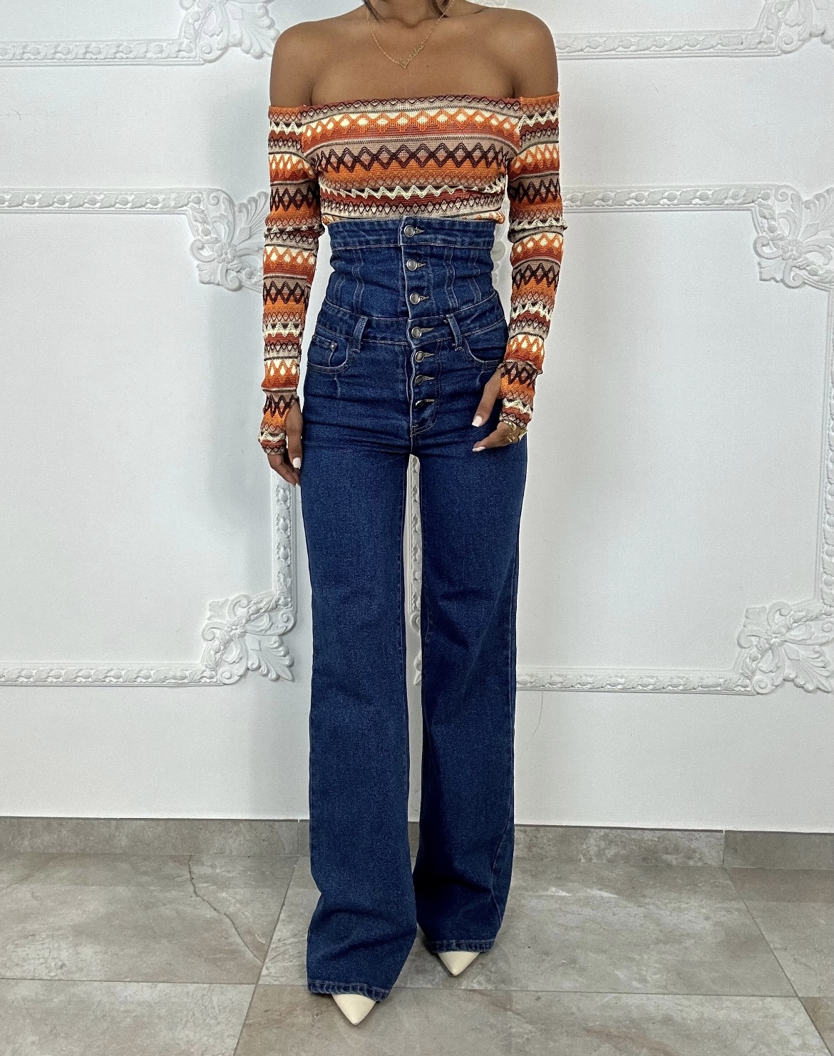 Μπλούζα μακρυμάνικη με ώμους έξώ (Αντιγραφή)