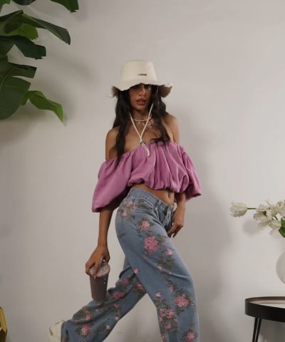 Jeans With Flowers