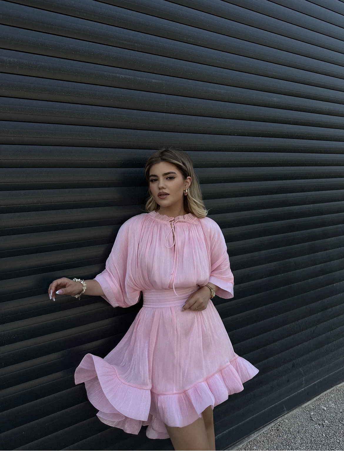 Κοντομάνικο Φόρεμα Αέρινο