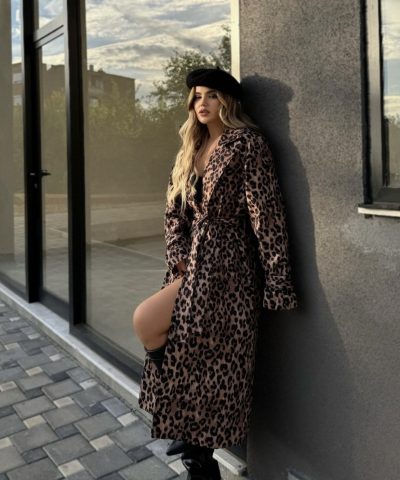 Animal Print Coat