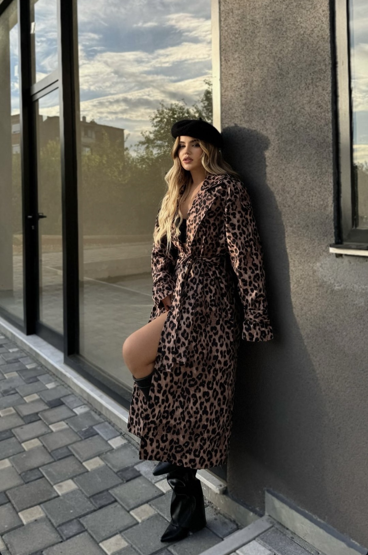 Animal Print Coat