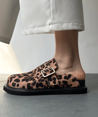 Pink Leopard Mules (Αντιγραφή)