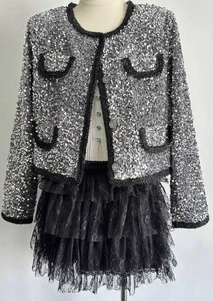 Leather Jacket With Strass