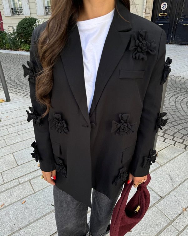 Leather Jacket With Strass