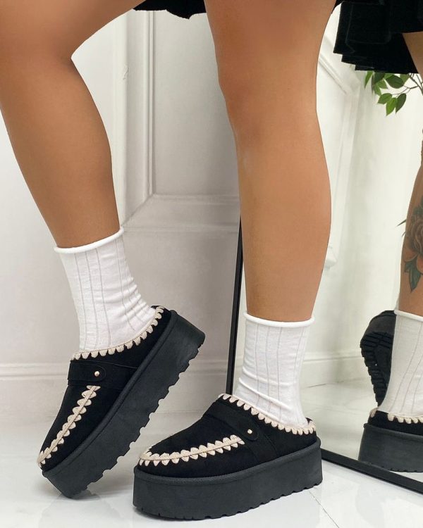 Suede Cozy Mules