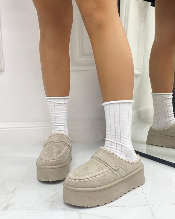 Suede Cozy Mules