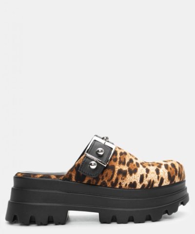 Animal Print Mules