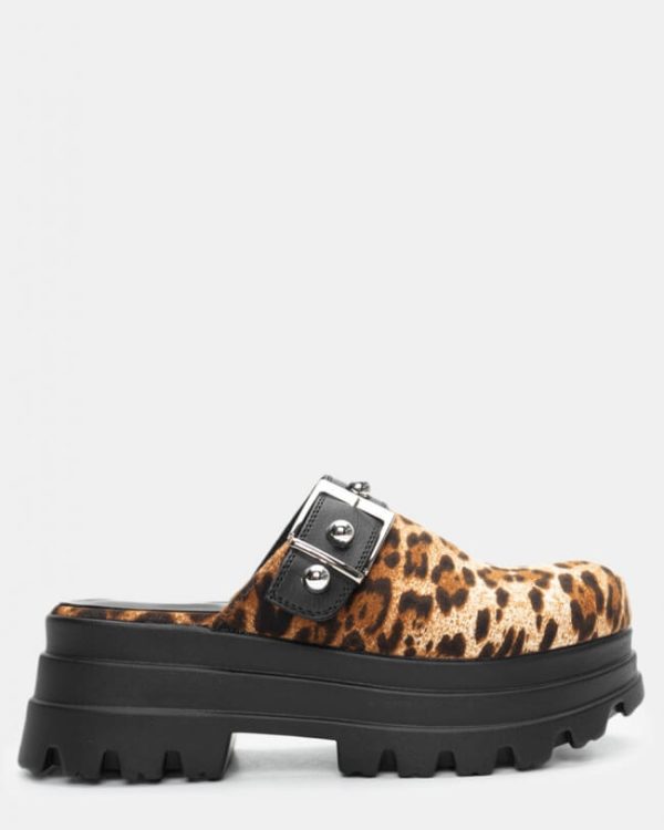 Animal Print Mules