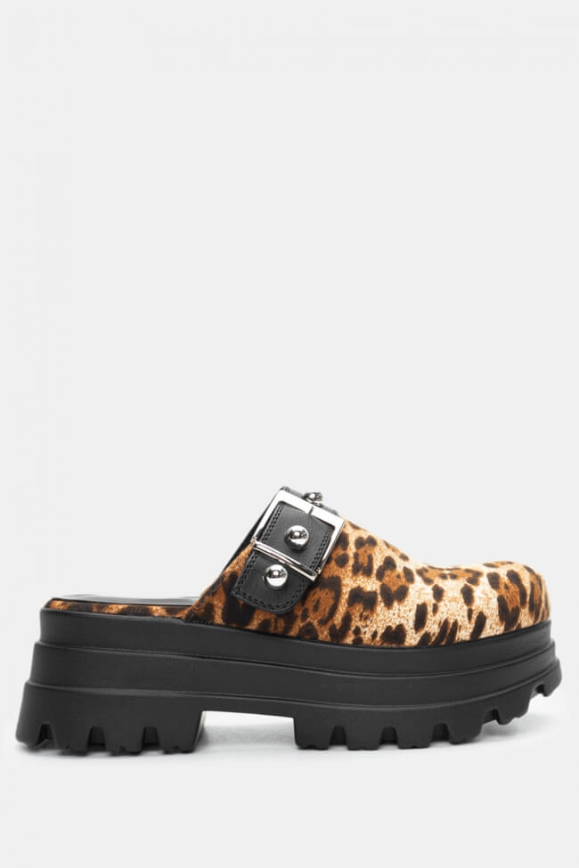 Animal Print Mules