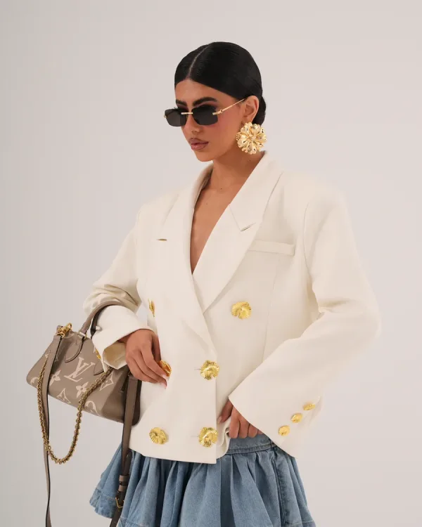 Blazer With Gold Buttons