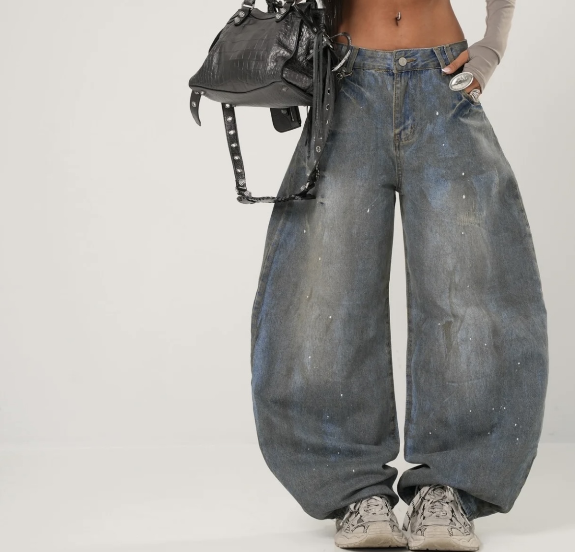 Baggy Jeans with Chain