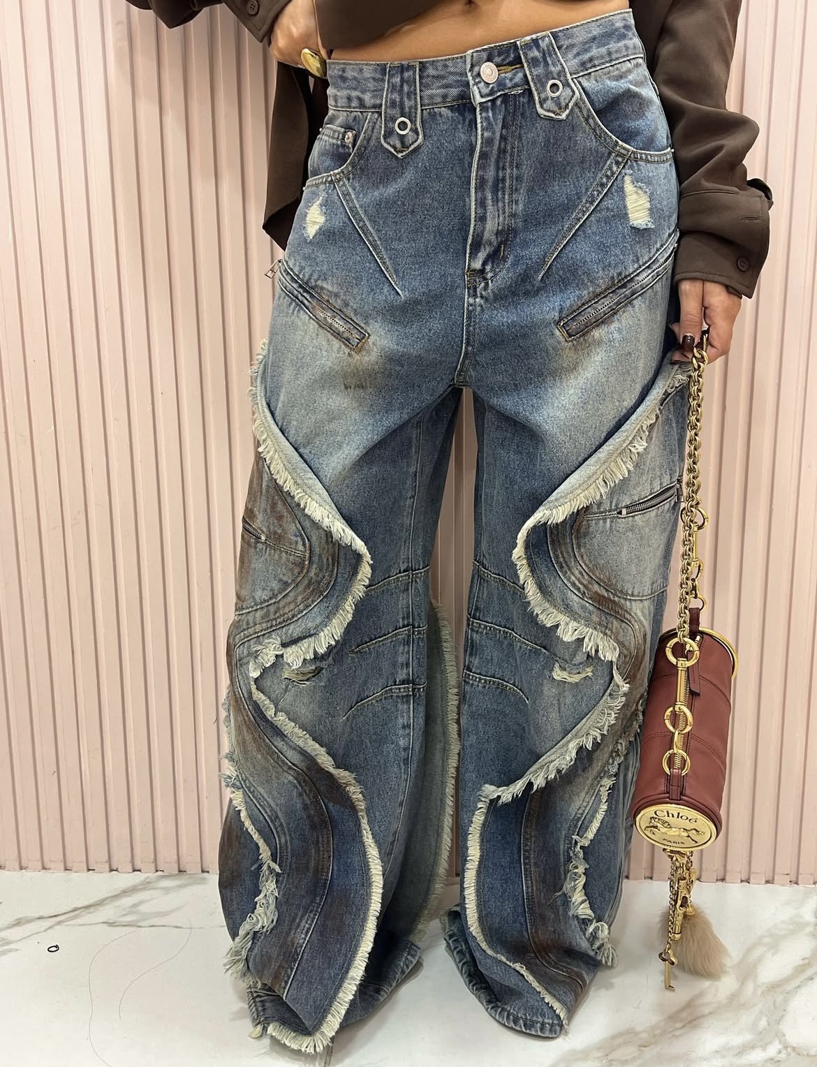 Baggy Rosary  Jeans