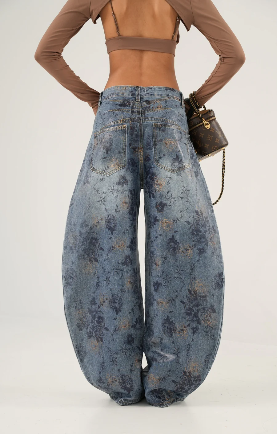 Baggy Flower Jeans