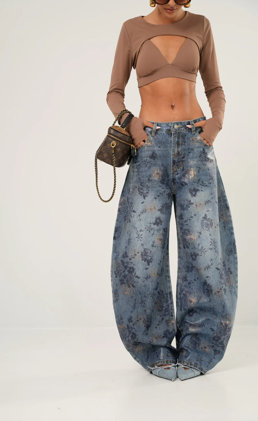 Baggy Flower Jeans