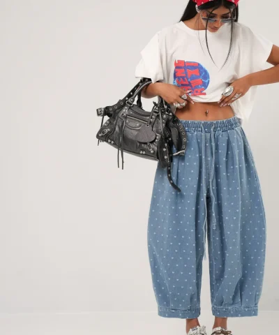 Baggy Flower Jeans