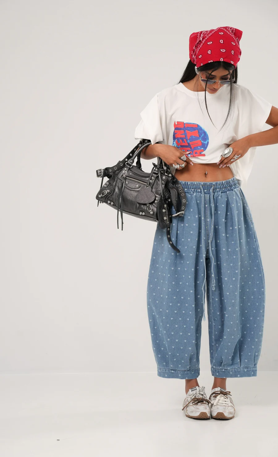 Baggy Flower Jeans