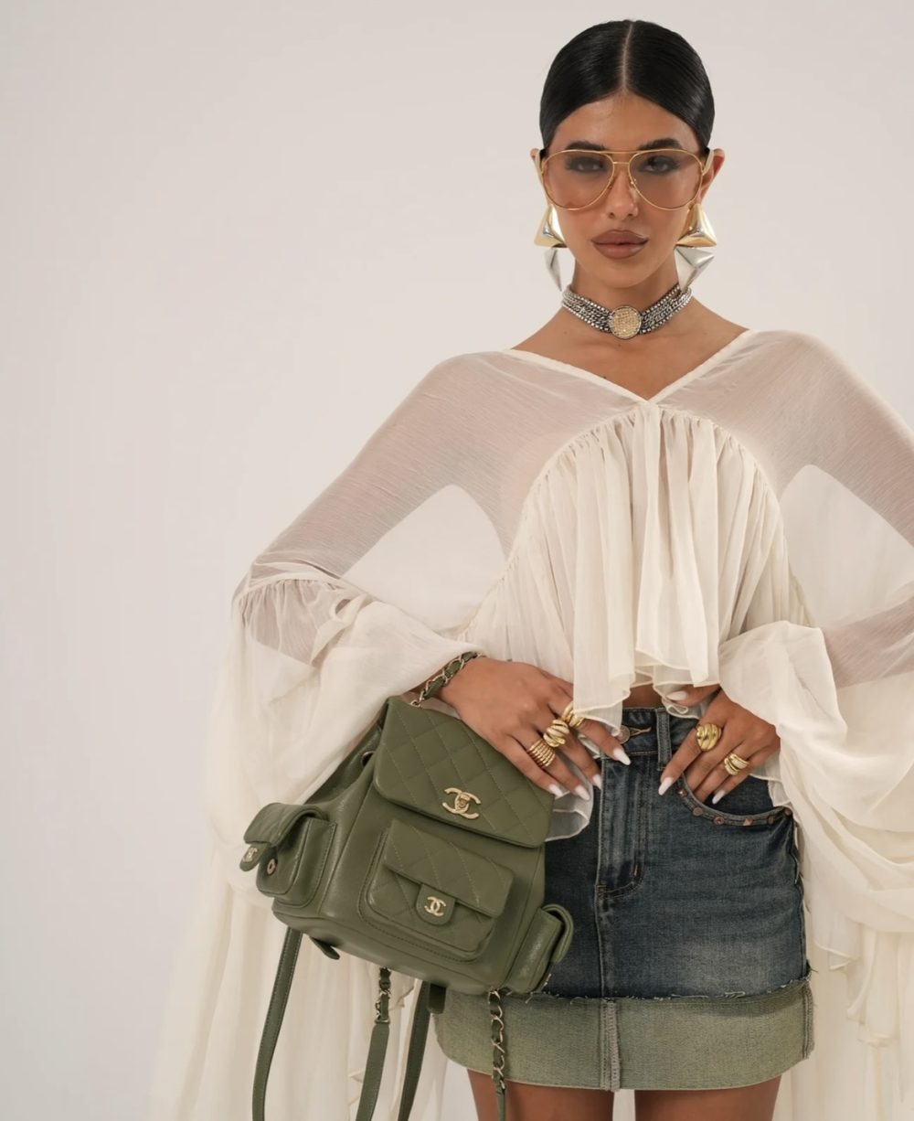 Butterfly Top Blouse Chaki (Αντιγραφή)