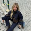 Denim With Leather Details