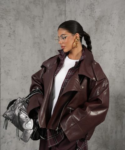 Bordeaux Leather Jacket