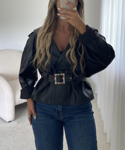 Καφέ Τζάκετ Με Κουκούλα (Αντιγραφή)