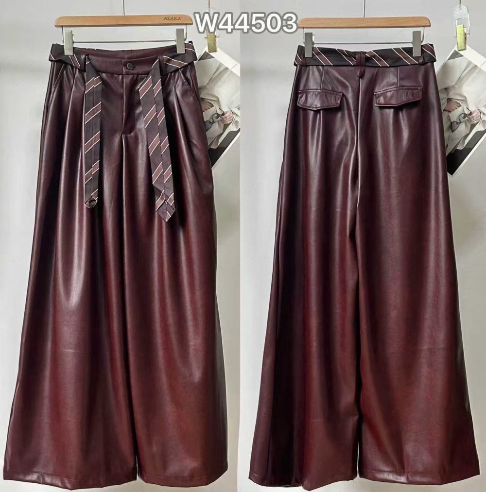 Leather Loose Pants