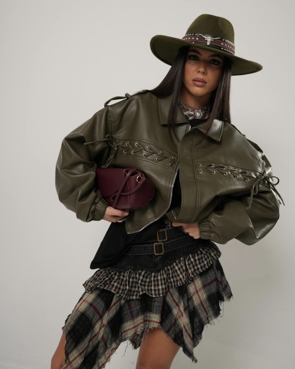 Leather Bomber Irida