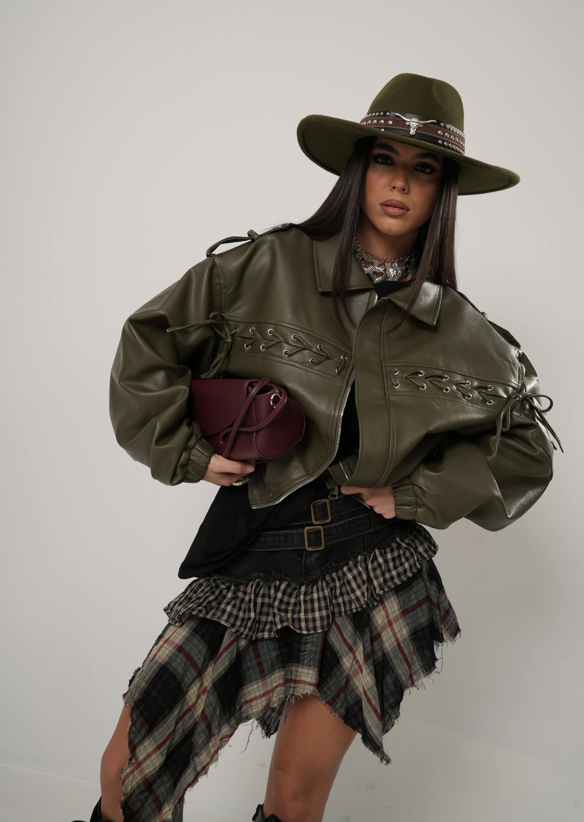 Leather Bomber Irida