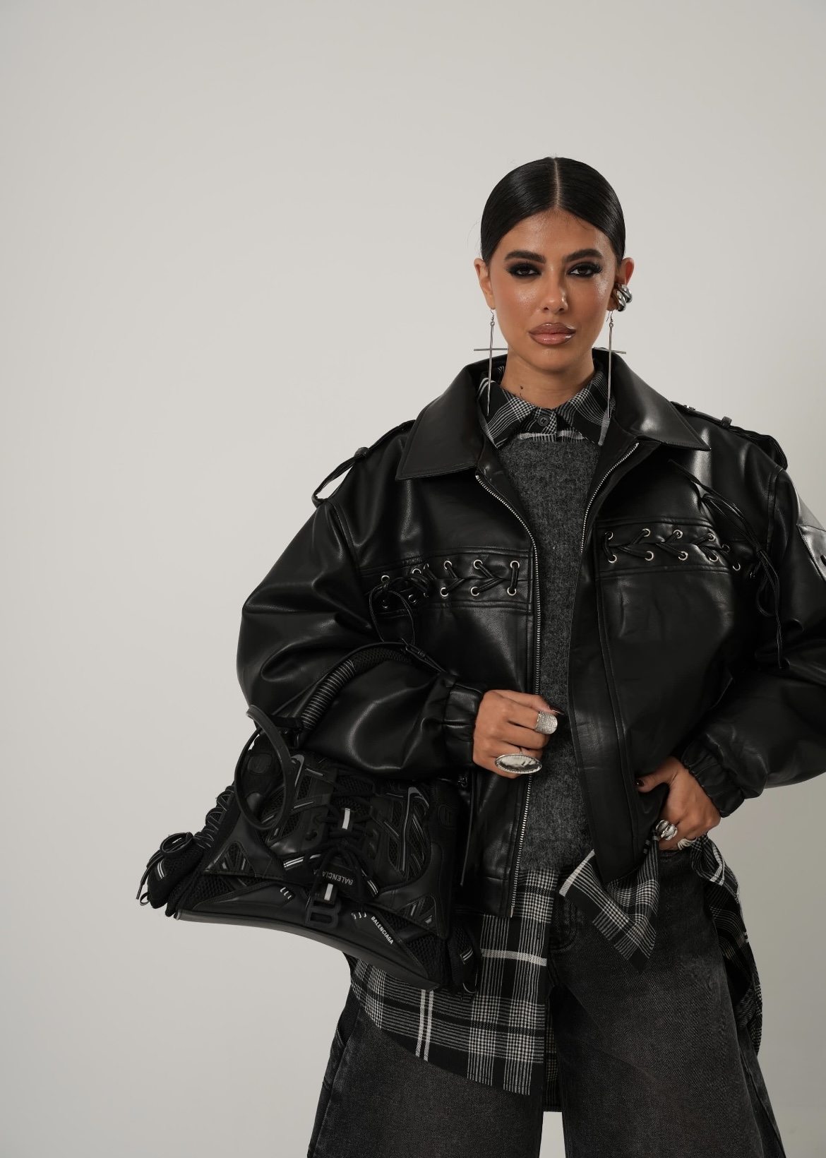 Leather Bomber Irida