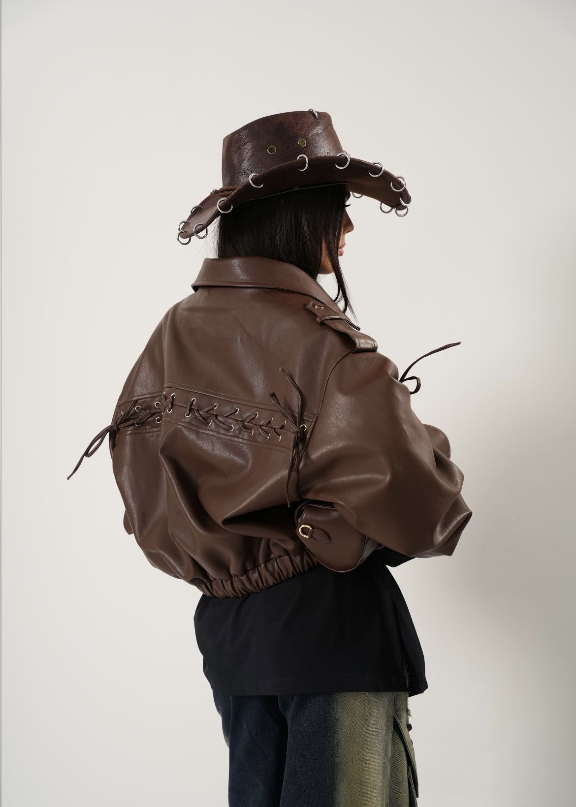 Leather Bomber Irida