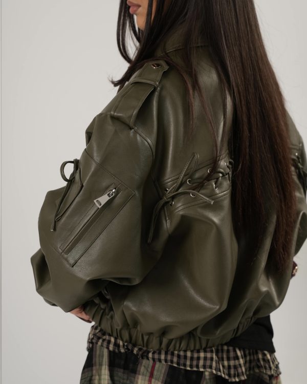 Leather Bomber Irida