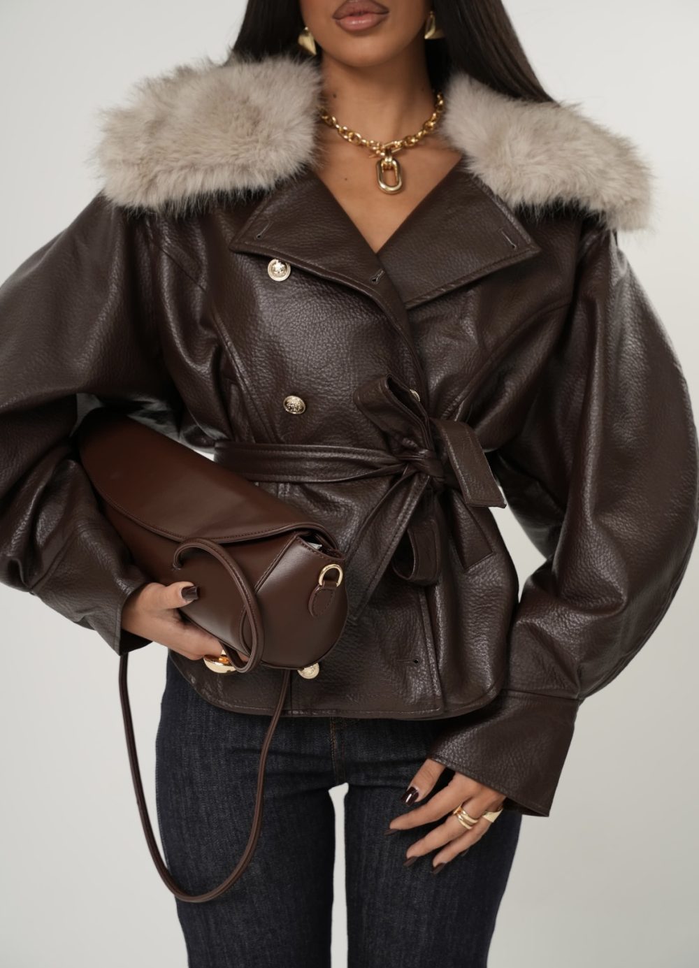 Choco Fur Jacket