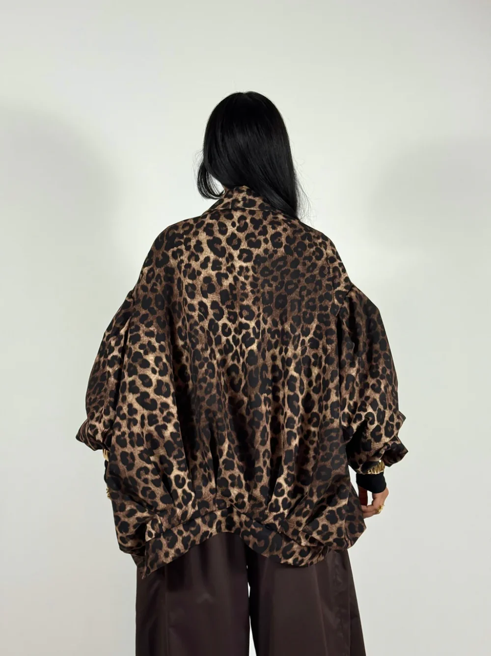 Animal Print Oversized Jacket