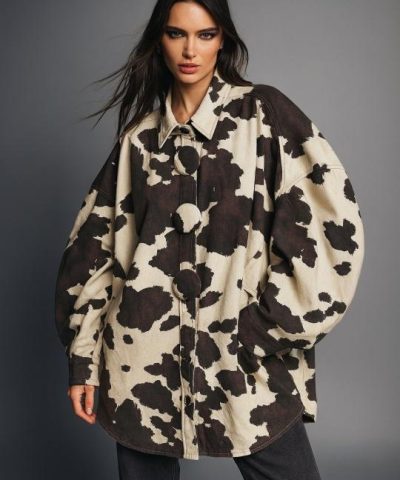 Cow Shirt With Buttons