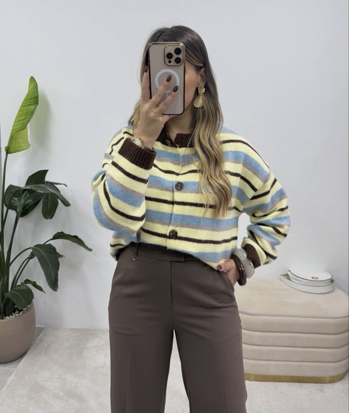 Κίτρινο Ριγέ Πόλο