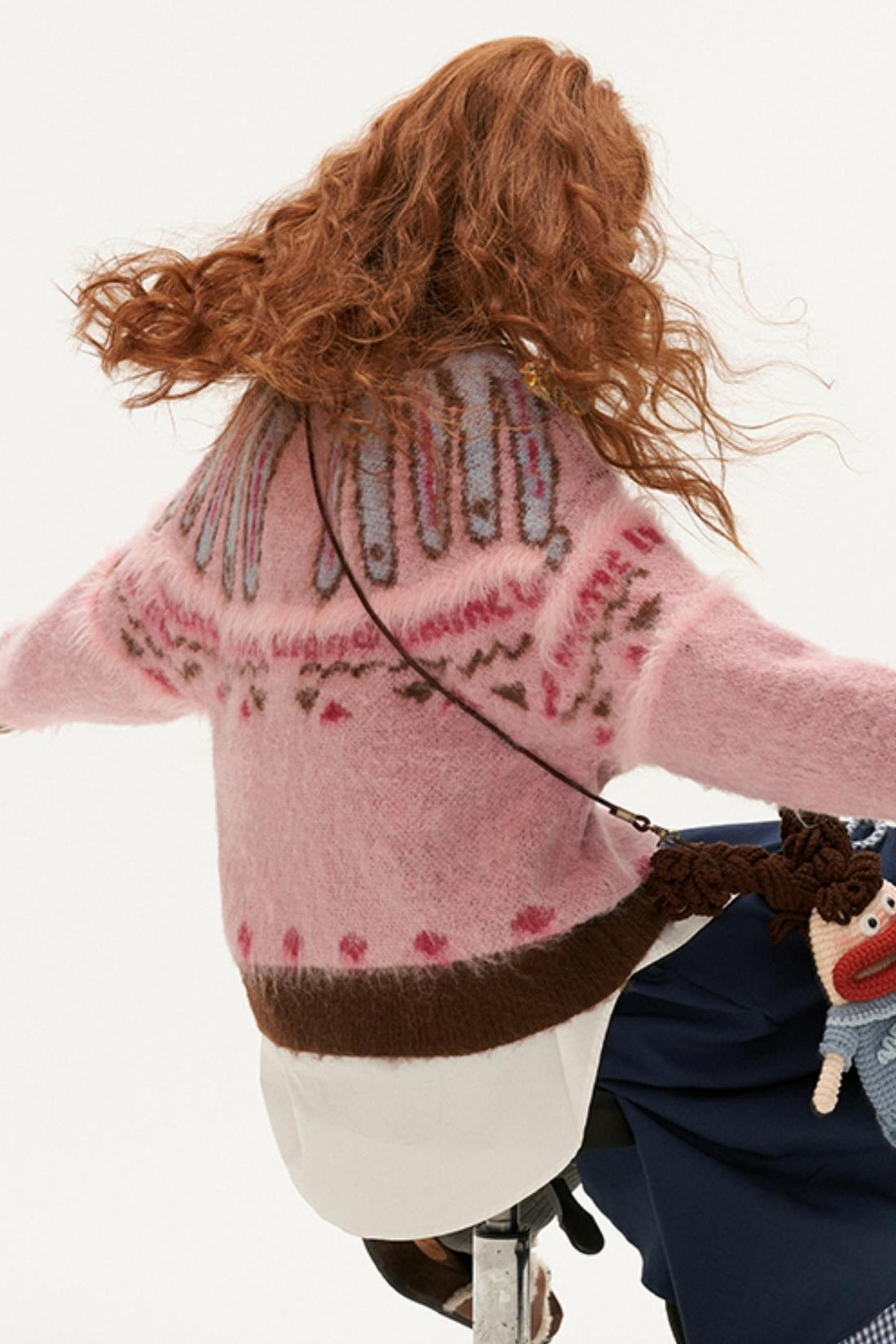 Mohair Pink Cardigan