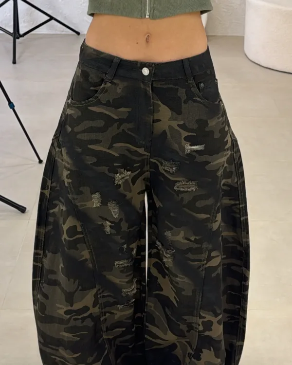 Baggy Jeans Μilitary