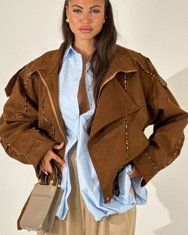 Suede Almond Blazer
