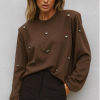 Long-sleeve T-shirt with hearts