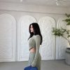 Σετ Loungewear Salvia – Top & Wide Leg Παντελόνα