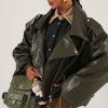Κοντό Oversized Jacket σε Βεραμαν Απόχρωση