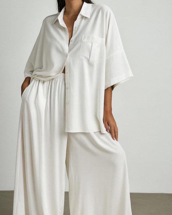 Λινό Oversized Σετ